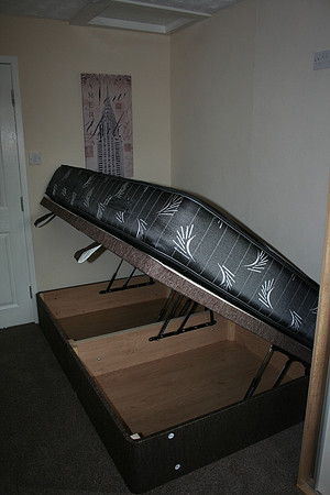 Double storage bed.